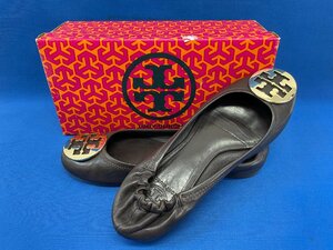 TORY BURCH/トリーバーチ フラットバレーシューズ ブラウン 茶 パンプス サイズ8.5(日本サイズ25.5cm)レディース