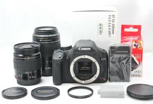 ★【限定！一眼レフスターティングセット】 Canon EOS Kiss X3 ★ EF28-80mm II USM EF55-200mm II USM