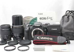 ★【限定！一眼レフスターティングセット】 Canon EOS Kiss X3 ★ EF35-80mm EF80-200mm USM