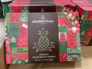 ハワイ ホノルルクッキーカンパニー ホリデーボックス 3種類 30枚入り Hawaii HonoluluCookieCompany クリスマス/プレゼント/コストコ