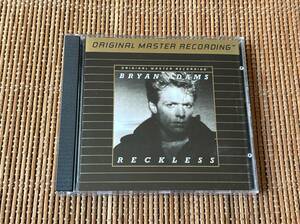 24kt gold disc Bryan Adams/Reckless Mobile Fidelity モービル・フィデリティ ブライアン・アダムス MFSL 