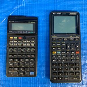 NO.12103.520..CASIO SHARP 関数電卓 EL-9300 FX-603P 欠品あり 動作未確認 現状ジャンク品 