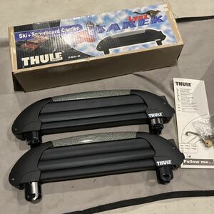 THULE 745-2 SAREK Lynx スキーキャリア・スノーボードキャリア ヒョウ柄モデル レアカラー スノーキャリア スクエアバー専用モデル 廃番品