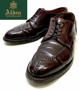 ALDEN 2210 cordovan leather Uチップ バーガンディ オールデン コードバンレザーシューズ 革靴 ドレスshoes ビジネス レースアップ 7D