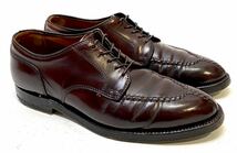 ALDEN 2210 cordovan leather Uチップ バーガンディ オールデン コードバンレザーシューズ 革靴 ドレスshoes ビジネス レースアップ 7D_画像4