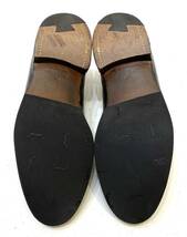 JOHN LOBB Norway カーフレザー Uチップシューズ 5495 ジョンロブ ノルウェイ ドレス ビジネスshoes 革靴 ブラック 7E 25.5cm_画像9