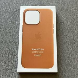 [新品未開封]Apple純正 国内正規品 iPhone 13 Pro レザーケース MagSafe 対応 ゴールデンブラウン MM193FE/A