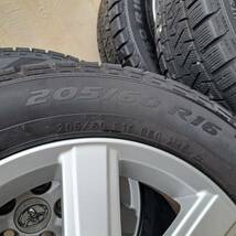 中古　205/60R16　トヨタ純正 70系 ノア VOXY 純正　スタッドレスホイールセット 　16×6J 114.3/5H_画像4