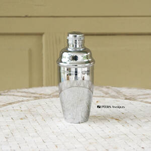 5563h[ stainless steel shaker height 17cm] Vintage interior display *