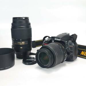 Nikon デジタル一眼レフカメラ D3100 ダブルズームキット AF-S DX NIKKOR 18-55mm 3.5-5.6 G VR 55-200mm F4-5.6G ED VR APS-C ニコン