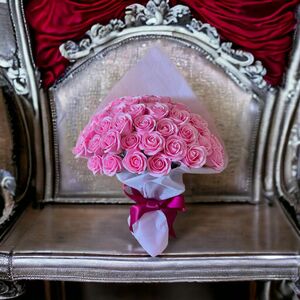 ⑨「サヴォンローズ」 100本　花束　ピンク　バラ　薔薇　プレゼントに！ インテリア フラワー