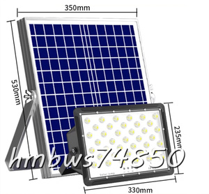 高品質 LED投光器 ソーラーライト 街灯 屋外用 太陽光発電 防水 高輝度 防犯ライト ガーデンライト バッテリー残量表示 駐車場 照明 4500W