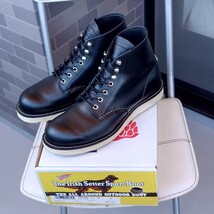 【8D/26cm】レッドウィング 8165 アイリッシュセッター 6インチラウンド ブラッククローム_画像1