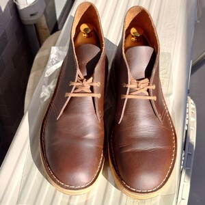 【25.5cm】クラークス デザートブーツ ビーズワックスレザー クレープソール Clarks