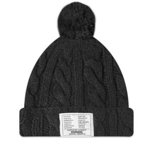 NEIGHBORHOOD ネイバーフッドKATHARINE HAMNETT キャサリンハムネット22 AW KH . CABLE KNIT CAP . AC BLACK