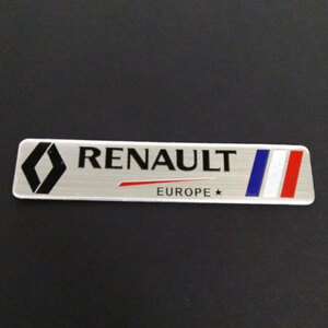 RENAULT Renault aluminium sticker silver 1 sheets 