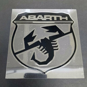 ABARTH abarth emblem sticker decal black 1 sheets 
