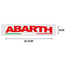 ABARTH アバルト ステッカーデカール ホワイト　２枚セット_画像5