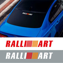 RALLIART ラリアート　ステッカー　デカール　白（ホワイト）２枚セット_画像5