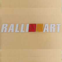 RALLIART ラリアート　ステッカー　デカール　白（ホワイト）２枚セット_画像2