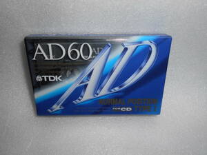 TDK AD 60　オーディオカセットテープ　60分　1巻　ノーマルポジション