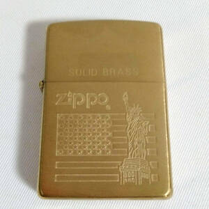 ZIPPO SOLID BRASS ソリッドブラス 自由の女神 1994年製 ジッポ