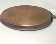 BIG SALE★★おすすめ★★ MADE OF COPPER FISHES USED FRYING PAN 銅製◆小判フライパン φ41×24×H4cm 中古 業務用 厨房機器中古です。_画像9