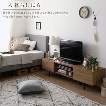 送料無料/即決 テレビ台 120 ブラウン テレビボード 120 ワイド 脚付き 収納 保証付 テレビ台 ローボード 120 商品ID　2555523_画像7