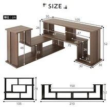 送料無料/即決 テレビ台 120 150 180 200 210 ナチュラル テレビボード ワイド テレビ台 105～210 収納 保証付 商品ID 2272174_画像10