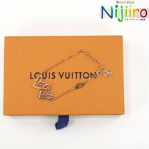 【極美品】ルイヴィトン LOUIS VUITTON ブラスレ LV チェーン ブレスレット 腕輪 ハート フォーリンラブ ゴールド色 M00466　1498_画像10