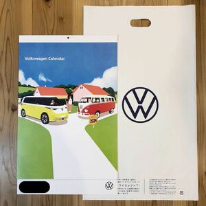 未使用 フォルクスワーゲン カレンダー 2024年 VW 飯田研人