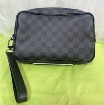 ◆ルイヴィトン LOUIS VUITTON ポシェットカサイ N41664 ダミエグラフィット セカンドバッグ ポーチ _画像2