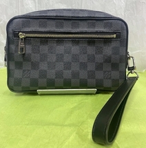 ◆ルイヴィトン LOUIS VUITTON ポシェットカサイ N41664 ダミエグラフィット セカンドバッグ ポーチ _画像1