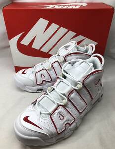 ■未使用 NIKE AIR MORE UPTEMPO 96 WHITE VARSITY RED ナイキ エア モア アップテンポ ホワイト バーシティレッド 921948-102 ●231230