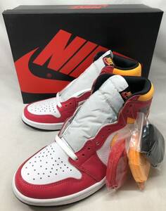 ■未使用 Nike Air Jordan 1 High OG Light Fusion Red AJ1 ナイキ エアジョーダン1 ハイ ライト フュージョンレッド 555088-603 ●231231