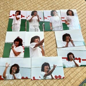 柏原芳恵 80年代 野外ステージ 生写真 10枚