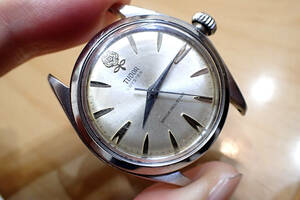貴重 チュードル/TUDOR オイスター ◆デカバラ クサビ型インデックス Ref.7934 手巻きアンティーク腕時計