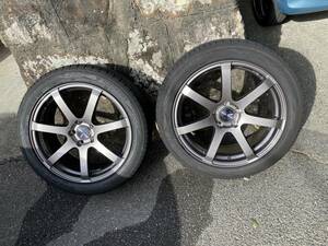 ENKEI Performance Line PF07（8J インセット45 PCD114.3）ヨコハマ　ブルーアースGT（245/45R19）4本ホイールセット