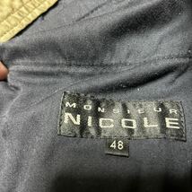 MONSIEUR NICOLE ニコル カーゴパンツ カーキ カーゴ パンツ 48_画像9