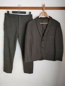 希少 美品 Mサイズ UNIQLO U LEMAIRE ウール ブレンド ショールカラー ジャケット 311-165149 ブラウン ユニクロ ルメール 送料無料