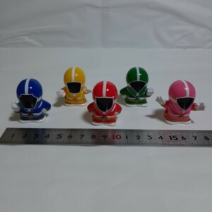 ゴーゴーファイブ 指人形 ソフビ 戦隊 特撮 フィギュア レトロ Japan japanese TOYS Power ranger 