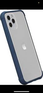 a218 iPhone 11 Pro クリスタルモバイルフォンケース 保護 アンチスクラッチ ブルー