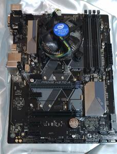 中古動作品：ASUS PRIME H370-A 動作確認済みセレロン+クーラー+M2ネジ+SATAケーブル付