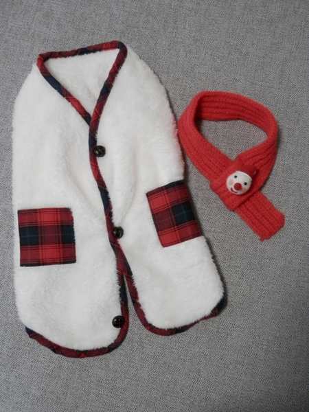 小型犬用　セーター＆マフラー　クリスマスセット