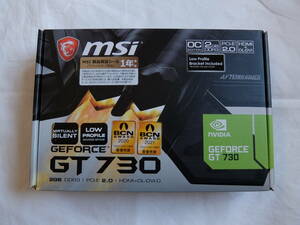 ★☆MSI GeForce GT 730 (N730K-2GD3H/LPV1)美品☆★