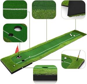 ゴルフパター パッティング グリーン Enhong ゴルフ練習用パターマット 誘導ライン有 サイズ300×50cm 300×75cm