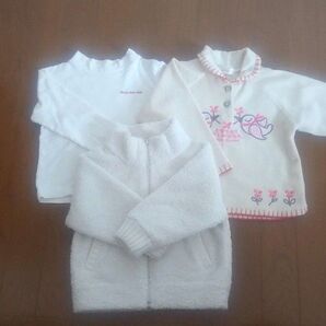 女の子 100cm 長袖 子供服 ユニクロ おしゃれ 可愛い 保育園 まとめ売り セット売り 3枚セット