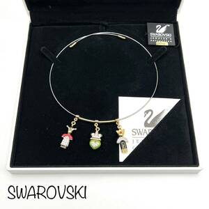 SWAROVSKI｜スワロフスキー チョーカー【アクティ】ドール ラインストーン ゴールドカラー ネックレス ヴィンテージ ブランド a153et