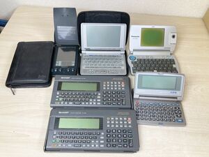 電子辞書 まとめ 6点 Panasonic KX-FE730 CASIO KD-LP8000 シャープ PC-G81 ポケットコンピューター SEIKO SR680 palm Ⅲc ポケコン 