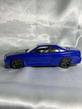 (60) 1円〜 ジャンク 1/24 アオシマ 日産 スカイライン　GT-R R34 プラモデル _画像2